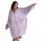 BEDSURE Hoodie Decke mit Ärmeln-Sherpa Kuscheldecke mit Ärmeln Kuschelpullover Tragbare Decke Hoodie als Geschenke für Frauen, Lila