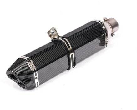 ENLIGMA Motorräder Auspuffanlage 470MM Universal Motorrad Auspuffrohr Schalldämpfer 51MM Motorrad Schalldämpfer Auspuffrohr Für CBR125 Für CBR400 Für CBR600 Für CBR100(3 Stickers)