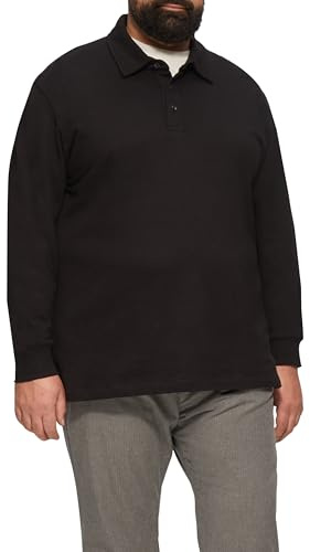 s.Oliver Strukturiertes Langarm-Poloshirt im Relaxed Fit