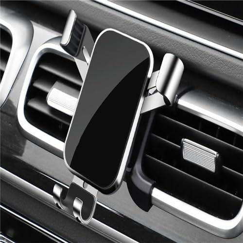 Wrhome Autotelefonhalter Für Dodge Collar Without Armrest Caliber Journey Ram,Anti-Rutsch Auto Air Vent Handy Halterung Unterstützung Clip Autoteile,F-Silver
