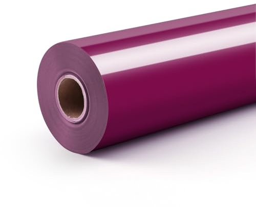 LOKLiK Rouleau Rose Red de Vinyle Transfert de Chaleur Thermocolant Tissus Vêtement 1 pc 30.5 x 180 cm