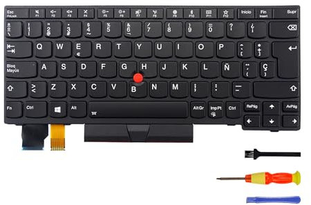 Teclado retroiluminado Compatible con Lenovo Thinkpad X280 A285 X390 X395 L13 Gen1 S2 5th 6th Gen (Español)