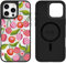 Rosarnnah Kompatibel mit iPhone 16 Pro Max Hülle für Magsafe – Plaid Kirsche Spiegel Cover Design – niedliche Ästhetik Handyhülle für iPhone 16 Pro Max 6.1