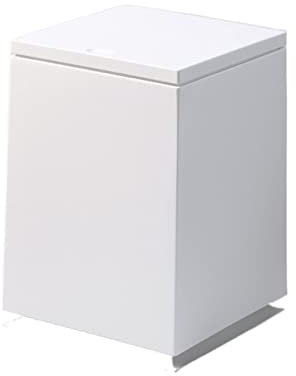 Xumh2024-3 Poubelle de Cuisine Poubelle Simple de Grande capacité, Poubelle d'intérieur carrée for la Maison, Le Bureau et la Chambre à Coucher, Corbeille à Papier pour Chambre ou Salon(Blanc)