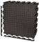 Black Interlocking Non Slip Floor Matting suitable for Gym Garage Workshop Office Home Playroom Outdoor/Indoor Soft Foam Flooring Mats Tiles 60x60cm (2 Mats)