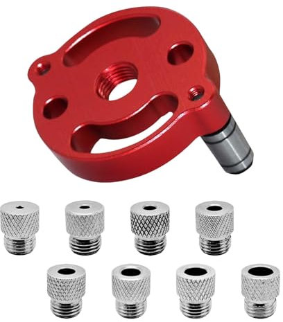 Bohrhilfe Holzbearbeitungs - Bohrschablone Mittenfinder mit Locator 3-10 mm Aluminiumlegierung Bohrführung Set Bohrhilfe senkrecht bohren zur Bohrschablone Möbelbau und Zentrierhilfe