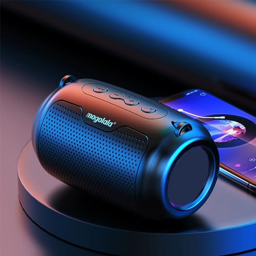 Mini altoparlante portatile – Altoparlante compatto Bluetooth senza fili Altoparlante Bluetooth Altoparlante portatile Suono stereo con modalità luci LED, nessun ritardo nella chiamata, forte durata