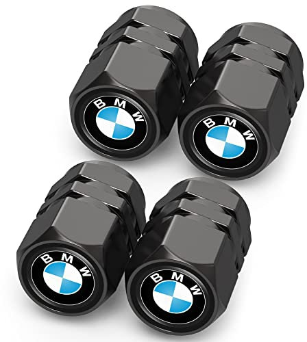 4PCS Tyre Valve Caps, Car Tyre Caps Compatible with BMW 1 3 5 6 Serie X1 X3 X7 X5 X6 Z4 7 M Series, Leak-Proof Dust Caps for Car Tyres
