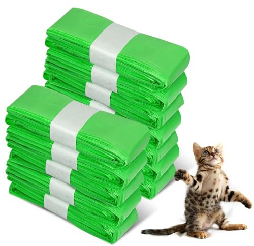 Lot de 12 recharges de litière pour chat - Anneaux de recharge compatibles avec Litter Genie XL & LitterLocker Fashion & LitterLocker & LitterLocker II, sans cartouche, vert