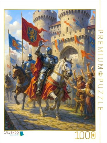 Puzzle · Rückkehr der Helden - Empfang der Ritter | 1000 Teile · Lege-Größe 64 × 48 cm · CALVENDO Puzzle