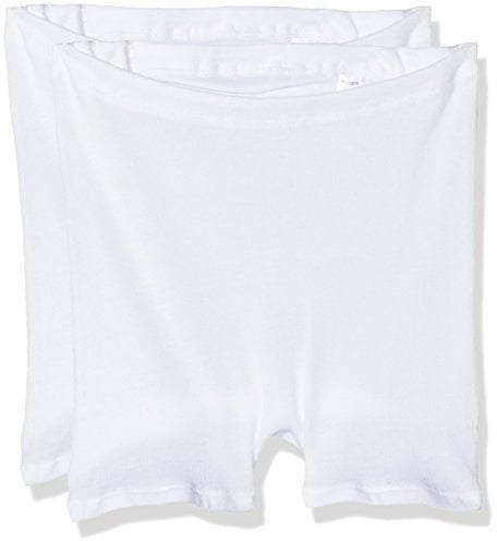 Huber Damen Maxi Slip kurzes Bein 2er Pack Taillenslip, Weiß (Weiss 0500), 46