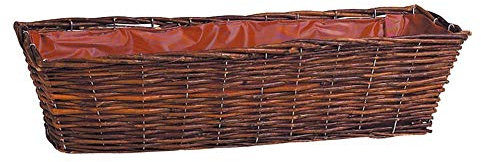 Bruto de mimbre Jardinera 50 x 16 x 15 cm