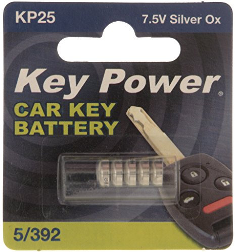 Key Power 5/392KP-BOX10 Car Key Fob Silver Oxide Battery, 6 V, Set of 10