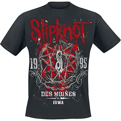 Slipknot Iowa Star Männer T-Shirt schwarz L 100% Baumwolle Band-Merch, Bands