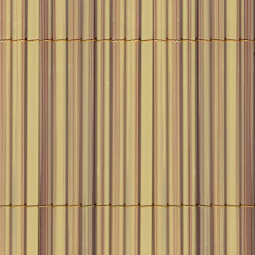 TENAX Colorado 1,50x5 m Naturale, Canniccio Sintetico a Canne Intere da 7mm, Schermante Frangivista in PVC per Giardino, Balcone e Terrazza