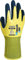 Wonder Grip WG-310HY Comfort - Arbeitshandschuh mit einfacher Latexbeschichtung, Handschuh, Latex, Grip, Anti-Rutsch Schutzhandschuh; M / 08, gelb