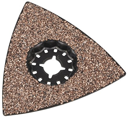 wolfcraft Schleifplatte Expert, 80 mm, Dreieckig, 1 Stück, 3930000, braun