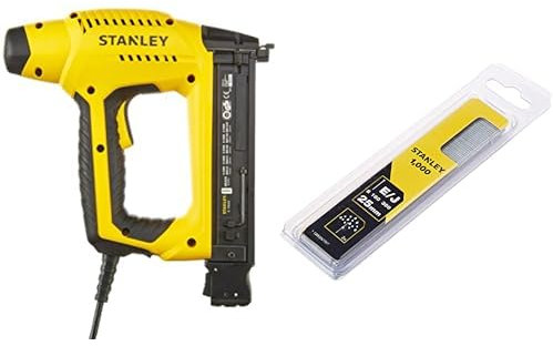 STANLEY 6-TRE650 Cloueur Électrique + Stanley 1-SWKBN100T Clou 25 mm Boîte 1000 pièces