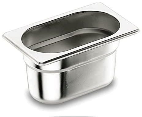 LACOR 66355 GN-Behalter 1/3 176 x 325 x 55 mm ohne Griff | Aus lebensmittelechtem Edelstahl gefertigt; hohe Korrosionsbeständigkeit und Haltbarkeit im täglichen Gebrauch