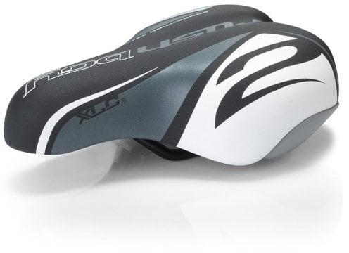 XLC Unisex Jugend Kinder-Sattel SA-C02, Schwarz, Grau, 180x145 mm