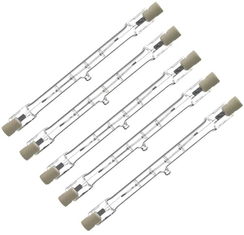 5 x Live-wire-direct 118mm 240V Eco 120W = 150W R7S Linear Halogen Lamp Tube Light Bulbs Floodlights