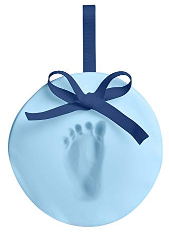 Pearhead 50025 Babyprints Handabdruck oder Fußabdruck Andenken Ornament, weiß