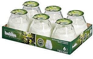 BOLSIUS Windlichter Glas Twilight 104/99mm 6er Pack transparent