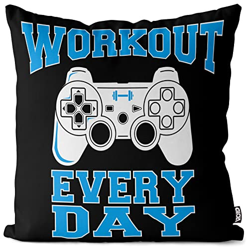 VOID Gamer Workout Kissenbezug Kissenhülle Outdoor Indoor Play Sport Station Controller ps Game, Kissen Größe:50 x 50 cm