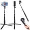 Smatree Q3S Bastone Selfie Monopiede Telescopico Allungabile con treppiede per GoPro Hero 2018, Hero 13/12/11/10/9/8/7/6/5/4/3+/3/2/1/Session/Insta 360/Ricoh Theta
