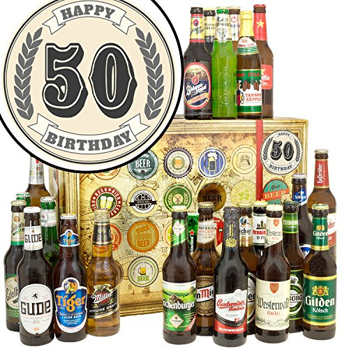 50. Geburtstag / 24x Biere Welt und DE / 40 Geburtstag Geschenke/Weihnachtskalender 2024 2025 Bier