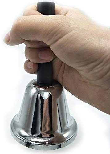 OFKPO Campana de Mano Vintage de Metal para Situaciones de Emergencia, Servico, Cocina, Decoración ect