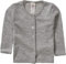 Engel Natur, cardigan realizzato a maglia, per neonato, 70% lana, 30% seta Grigio chiaro melange 50/56 cm