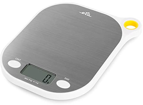 ETA Küchenwaage Grami I Digital I max. 8 Kg I Display I Tare Funktion I +/- 1g Messgenauigkeit I Auto-Off I Waage zum Aufhängen