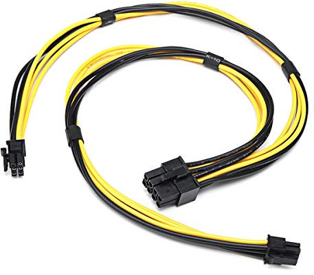 Doppia Mini 6 Pin A 8 Pin Maschio Pci-E Cavo Di Alimentazione Per Mac Pro Scheda Video
