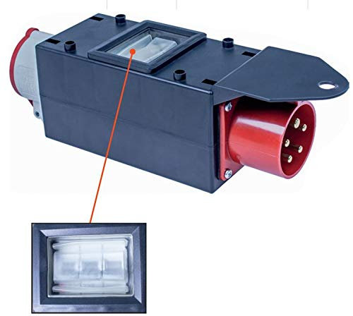 Bachmann 349.014 CEE-Adapter Stecker und 1xCEE Steckdose mit Sicherungsautomat