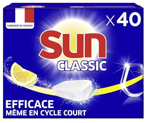 SUN - Tablettes Standard Citron 40 Tablettes - le Lot De 3