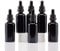 YIZHAO Flacon Compte Gouttes 50ml, Noir Flacon Huile Essentielle Vide avec Pipette Verre, pour Huile Essentielle, Aromathérapie, Laboratoire, Massage, Cosmétique, Voyage - 6 Pcs