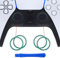eXtremeRate Ersatzringe für ps5 Controller Schutz Ringe für Joysticks Thumbsticks Ersatzteile Zubehör für ps5 Controller Akzentringe-KEIN Controller und KEIN Joytick enthalten-Grün Lila