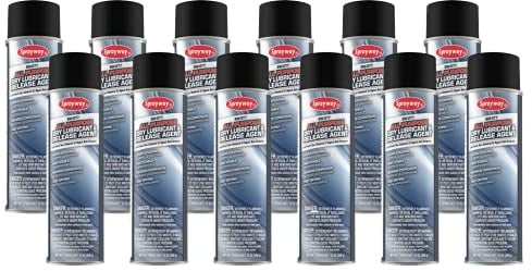 Sprayway All Purpose Industrial Silicone Lubricant - Case of 12 (20 oz) Cans, SW077