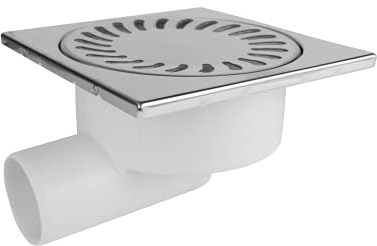 Bodenablauf DN50 Badablauf Duschablauf Keller Badezimmer Siphon Ablaufrinne waagerecht