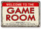 Video Game Room Accessories and Decor Retro Arcade Tin Signs Billiard Theater Powder Room Wall Decor Home Gaming Art Poster Gamer Decorations 8×12 Inch