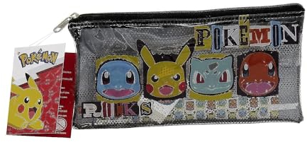 CYP BRAND Pokemon Trousse avec matériel Scolaire, Trousse à Crayons, règle, Gomme, Taille-Crayon, Multicolore, Produit Officiel