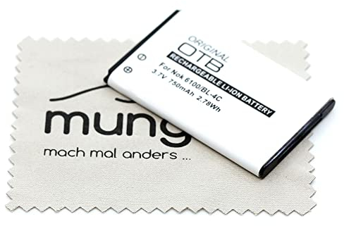 Ersatz Akku passend für Emporia Telme C150, Telme C151, Telme T200, Telme X200 (Ersetzt AK-C150) mit mungoo Displayputztuch