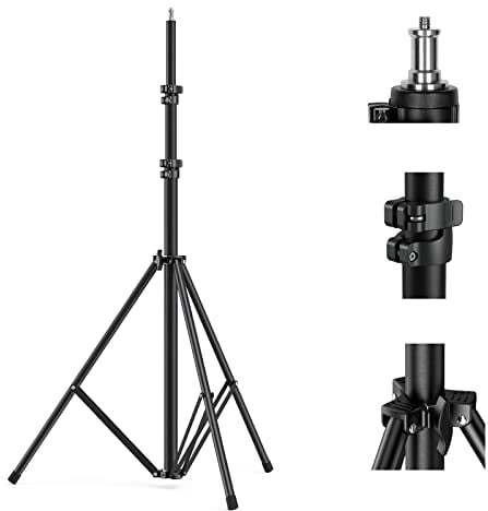 SMALLRIG Beleuchtungsstativ 110/9.2ft/280cm, luftgepolstertes Lichtstativ mit 1/4-Schraube für Softbox, Studioleuchte, Reflektor und Ringlicht, max. Belastung 8kg, RA-S280-3736