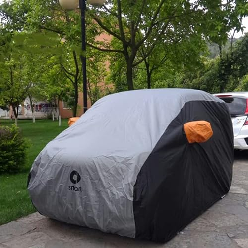 CANLAY Auto Abdeckung Vollständig wasserdicht, Kratzfest, strapazierfähige Auto Abdeckung, UV Schutz Auto Abdeckung für Smart Fortwo Forfour 451 453