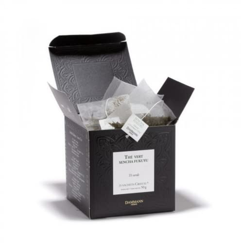 Dammann Frères | Tè Verde Sencha Fukuyu - 25 Filtri (50 Gr) | Green Tea Origine Giappone | Tè Verde Filtri in Sacchetto