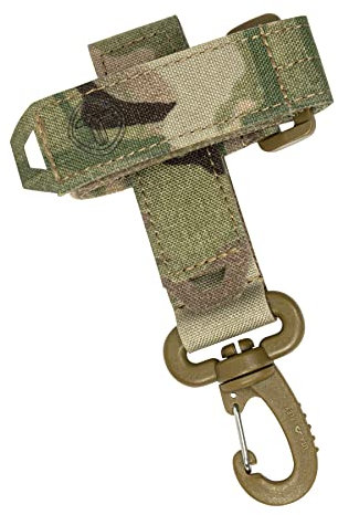 TOPTACPRO Tactical Glove Holder Strap Climbing Rope Keeper Keychain Multi-Purpose Glove Hook 500D Nylon (Multi-camo)