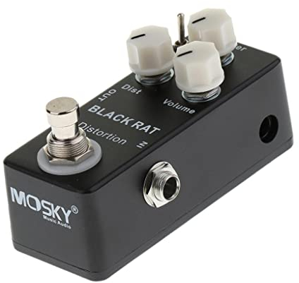 Baoblaze Aluminiumlegierung Black Rat Distortion Gitarreneffektpedal True Musical
