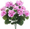 CISDUEO 2 Stück Geranie Künstliche Blumen Rosa Künstliche Geranien Busch UV-beständig Faux Geranien Seide Blumen Outdoor Pflanze Geranien für Floral Home Decor Indoor Garten Terrasse Grab Friedhof