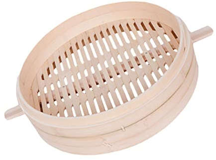 Vaporera de bambú Vaporera asiática Olla arrocera Vaporera de acero inoxidable Olla de 1 pieza Vaporera de madera china Olla de de pollo Vaporera china Vaporera multifuncional Vaporera simple / 710